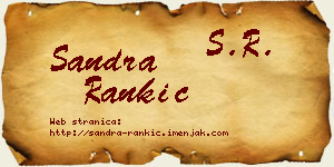 Sandra Rankić vizit kartica